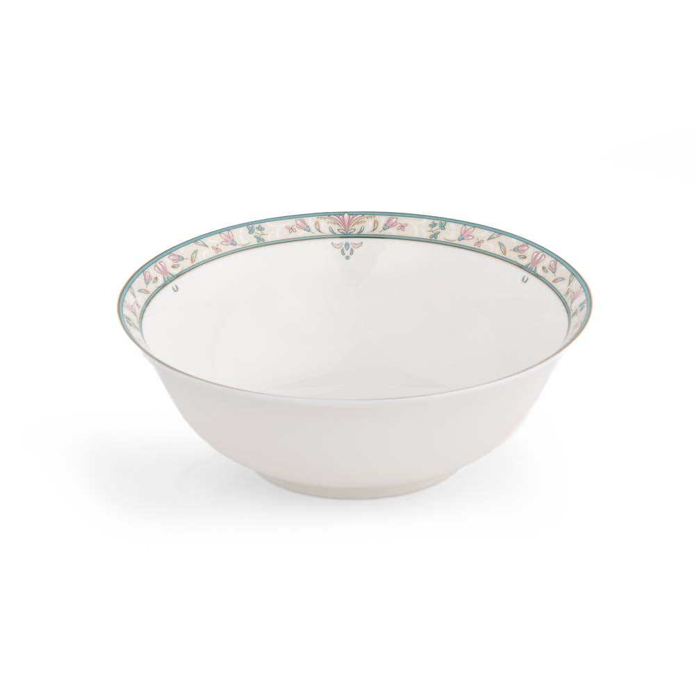 38 Pieces Florim Porcelain Dinner Set- White and Green