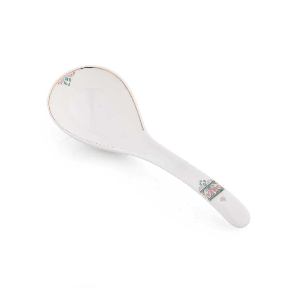 38 Pieces Florim Porcelain Dinner Set- White and Green