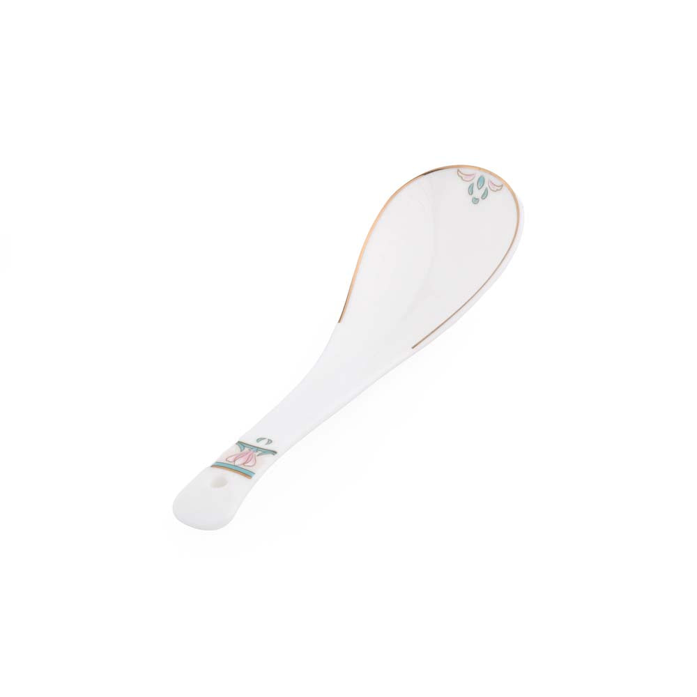 38 Pieces Florim Porcelain Dinner Set- White and Green