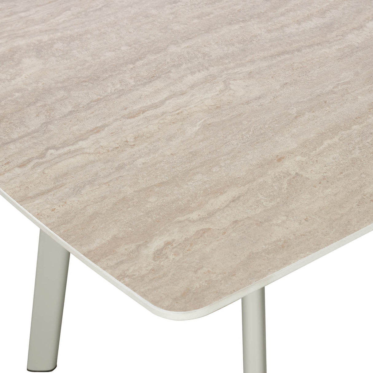 Glenview 6 Seater Travertine Dining Set- Beige