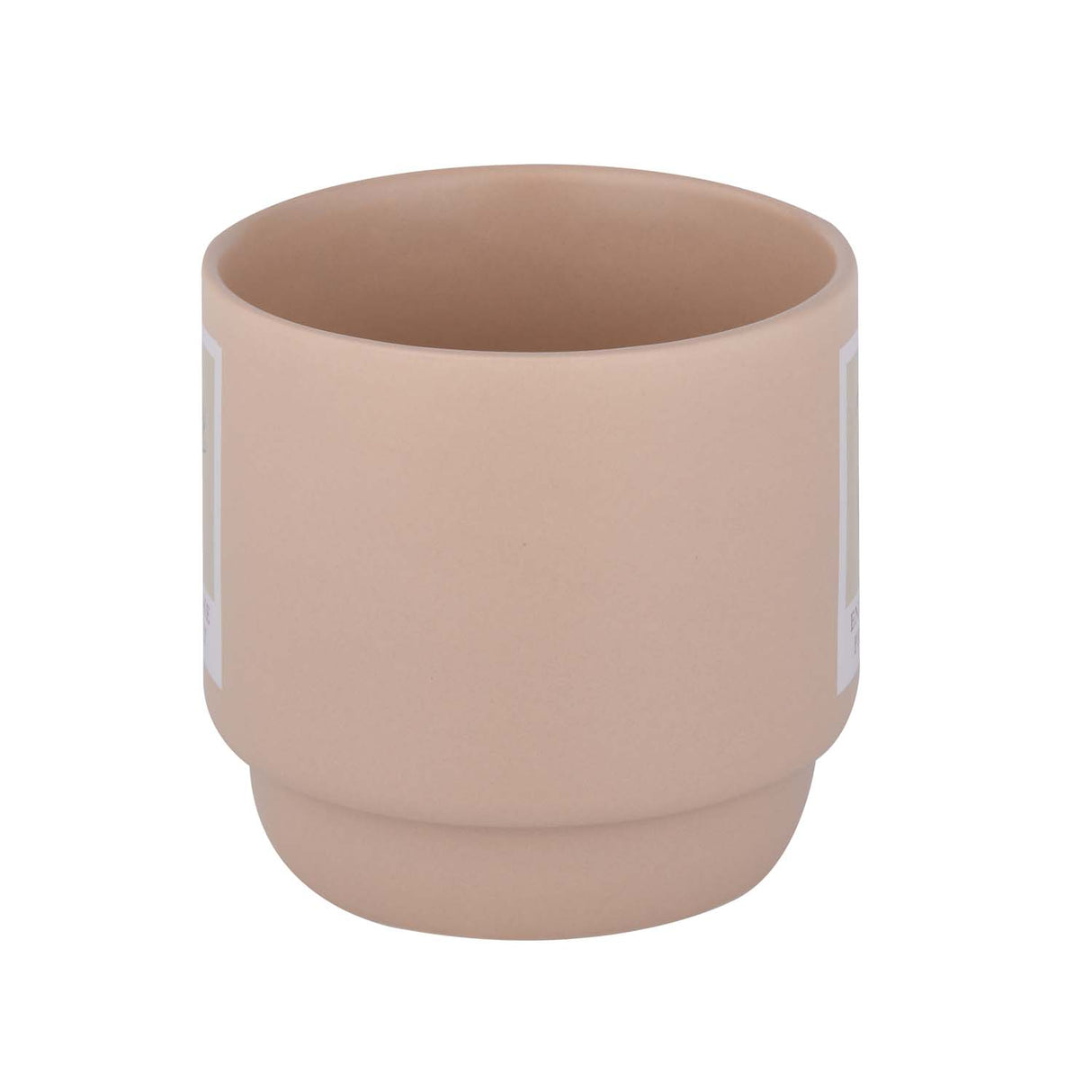Enjoy The Present Polaroid Printed 350 ml Ceramic Coffee Mug- Pink