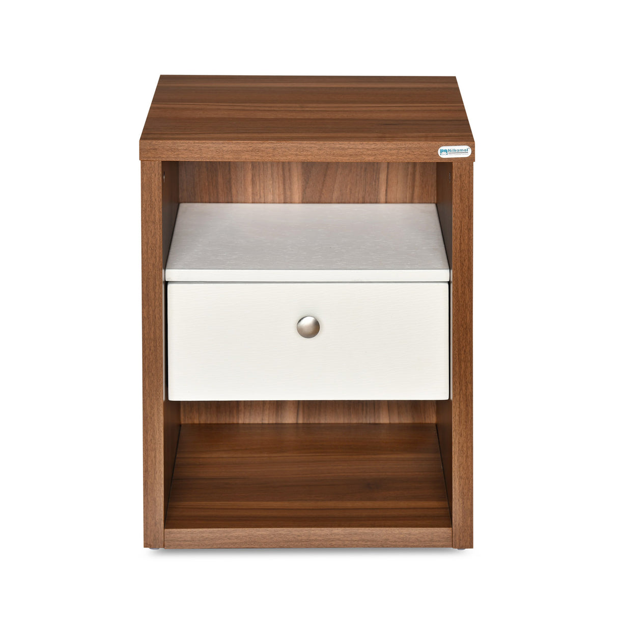 Magnus Engineered Wood Night Stand(Lyon Walnut)