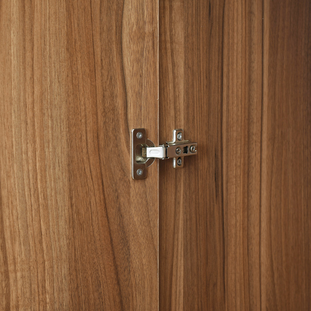 Magnus 2 Door Engineered Wood Wardrobe (Lyon Walnut)