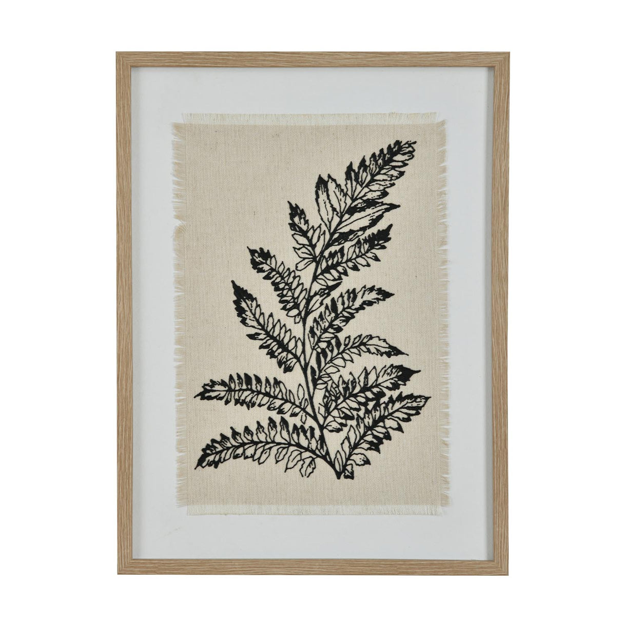 Fabric Lineart Canvas Wall Painting- Multicolor