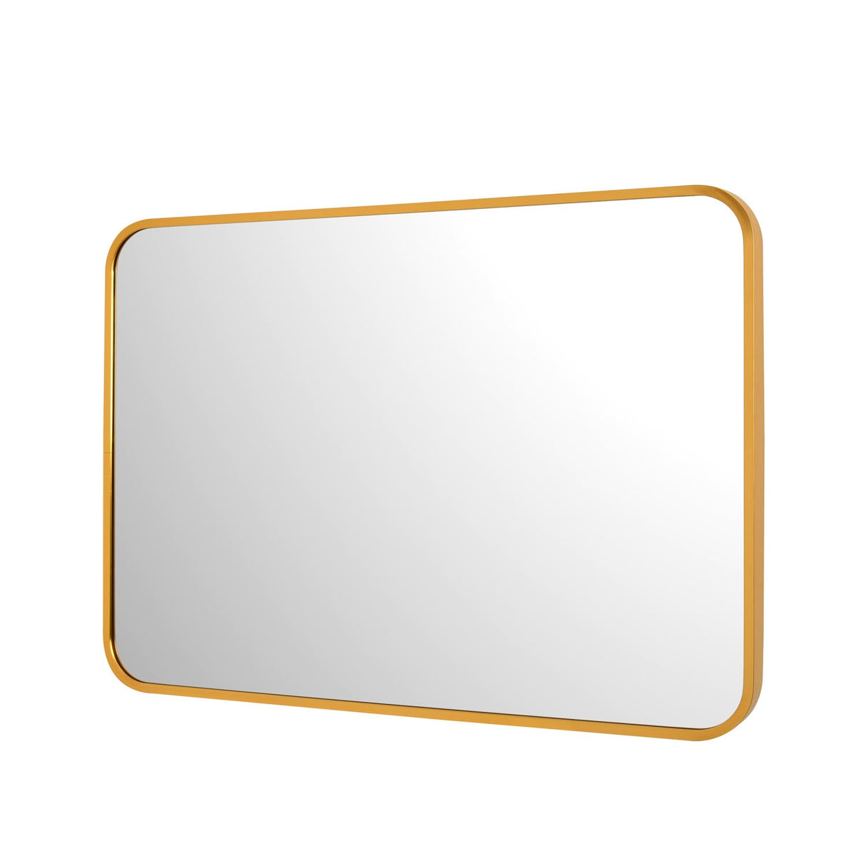 Decorative Rectangular Wall Mirror- Gold