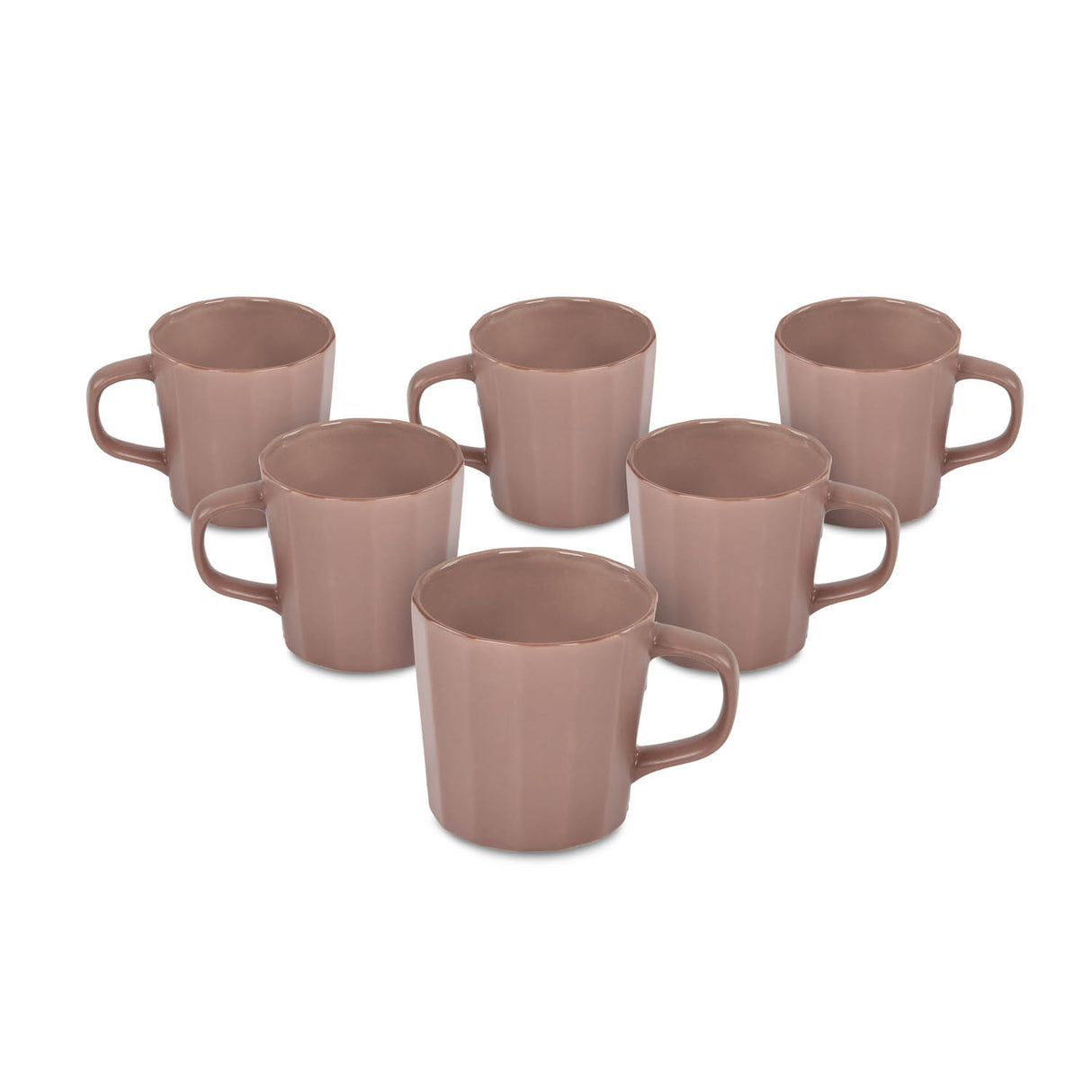 Porcelain Coffee Mug Set of 6- Lilac