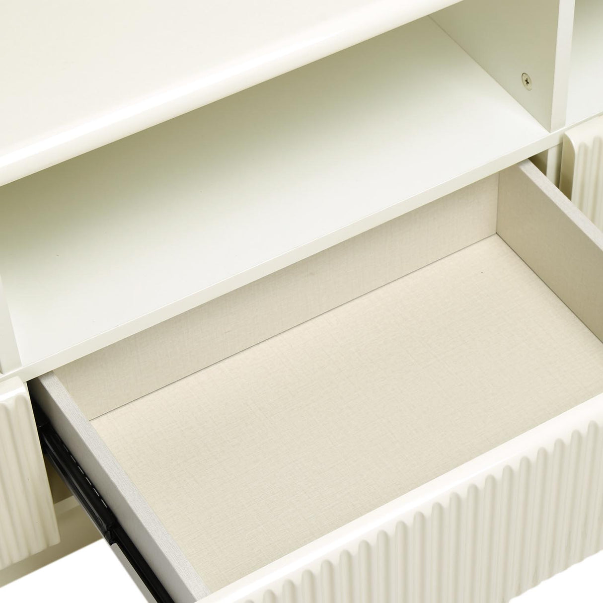 Nix Low Height TV Unit (Ivory White)