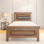 Dexter Solid Wood Single Bed without Storage-Cappucino