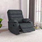 Ease Massage Chair with Manual Recliner and Wireless Charging- Blue