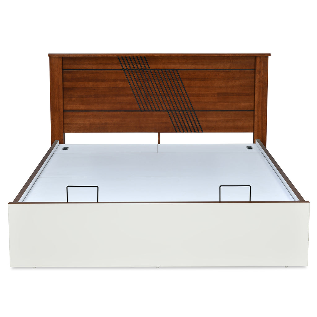 Electra Prime Bed with Semi Hydraulic Storage (White)