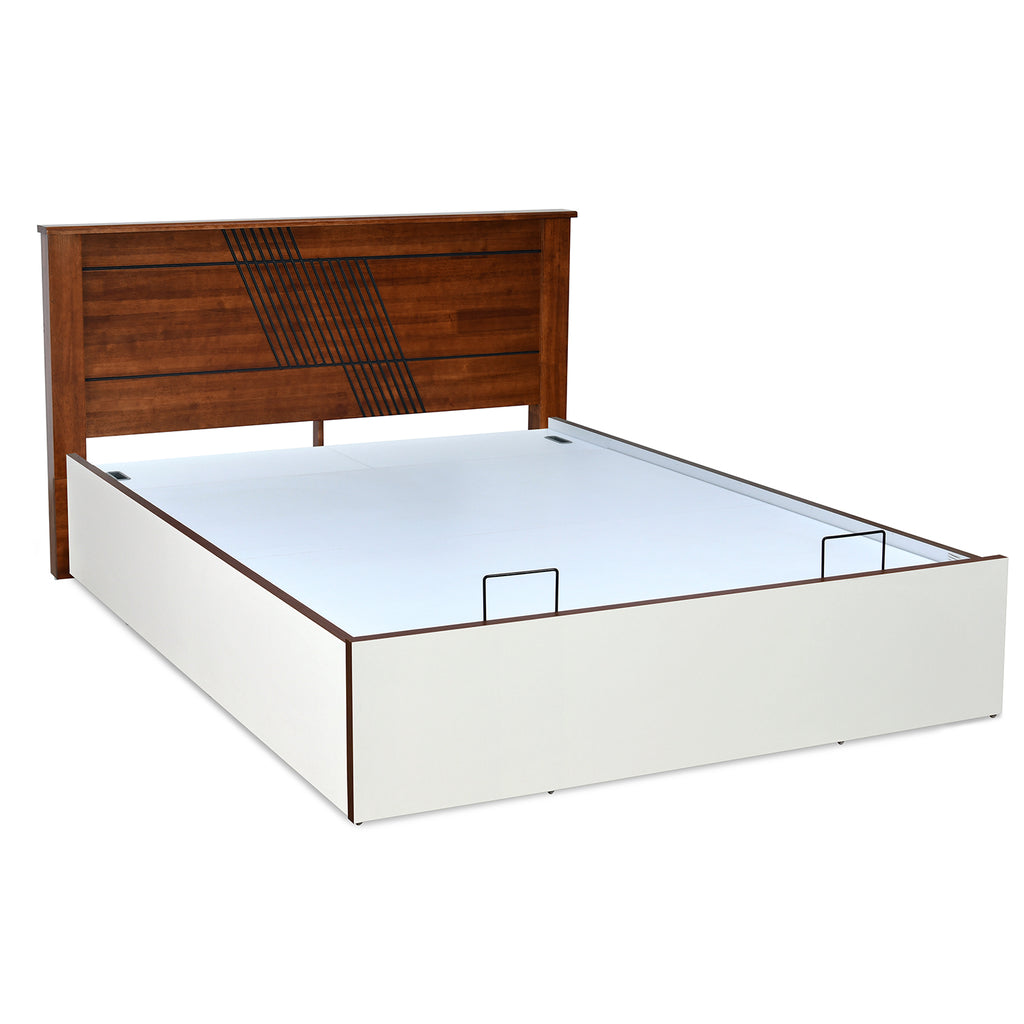 Electra Prime Bed with Semi Hydraulic Storage (White)