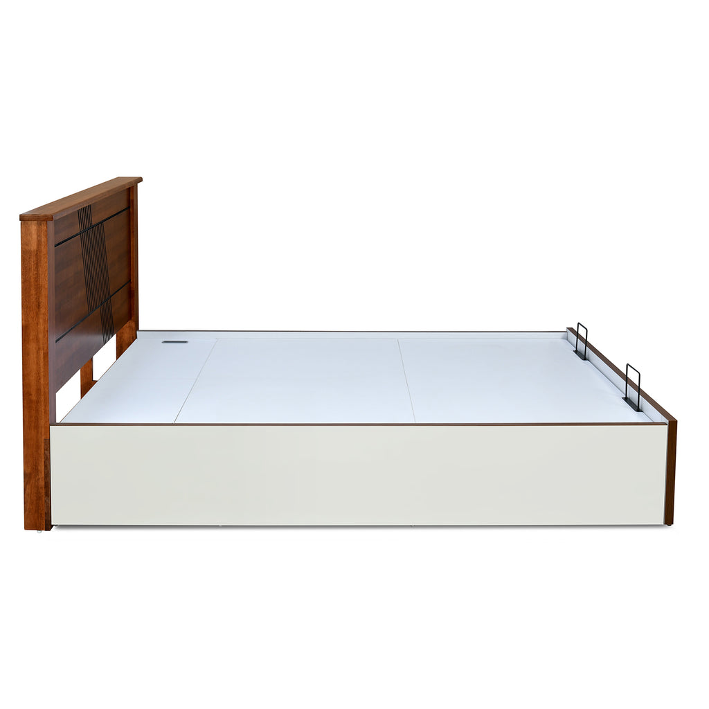 Electra Prime Bed with Semi Hydraulic Storage (White)