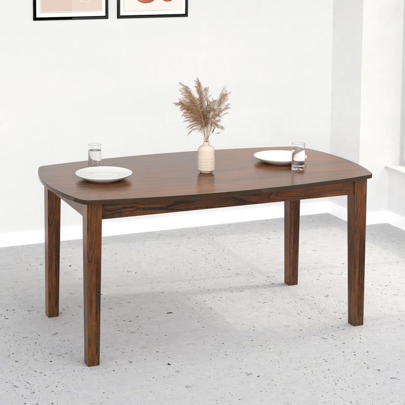 Nilkamal elanza Solid Wood 6 Seater Dining Table Antique Cherry