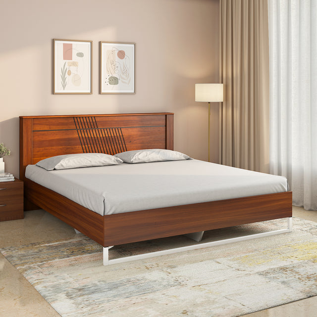 Nilkamal Electra Meta Bed (Walnut) - 02