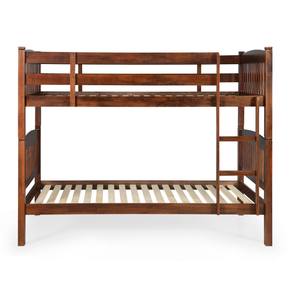 Dom Solid Wood Bunk Bed- Cappuccino