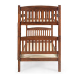 Dom Solid Wood Bunk Bed- Cappuccino