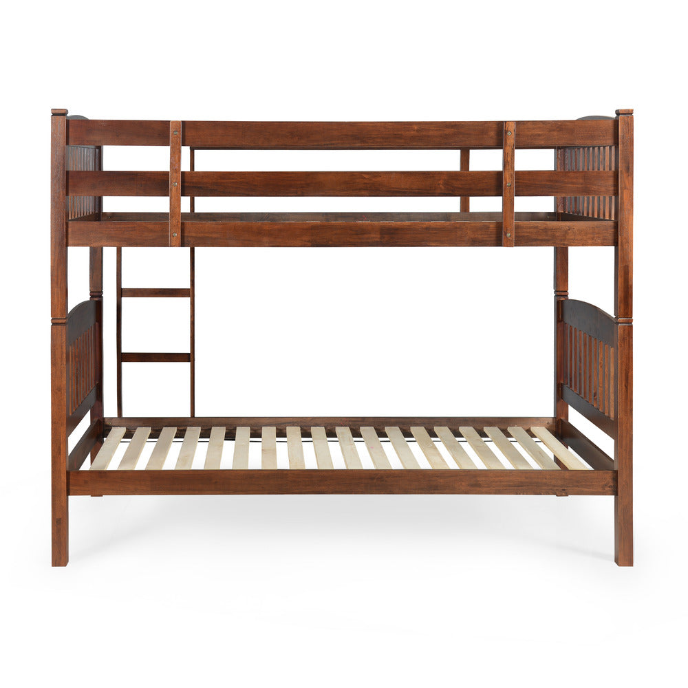 Dom Solid Wood Bunk Bed- Cappuccino