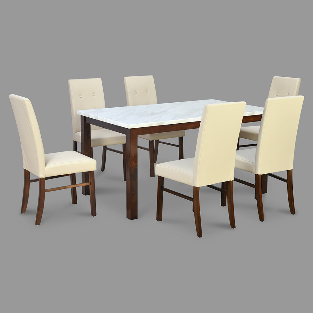 Roxbury 6 Seater Dining Kit (Oak) in grey background 1