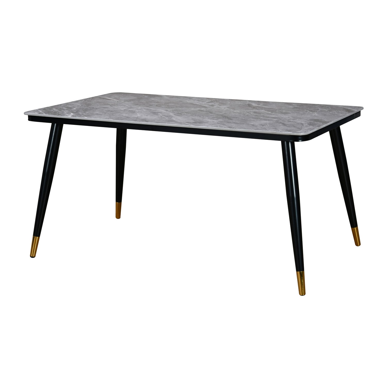 Flair + Rexton 6 Seater Dining Set (Grey & Black)
