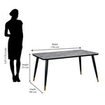 Flair Dining Table (Grey & Black)