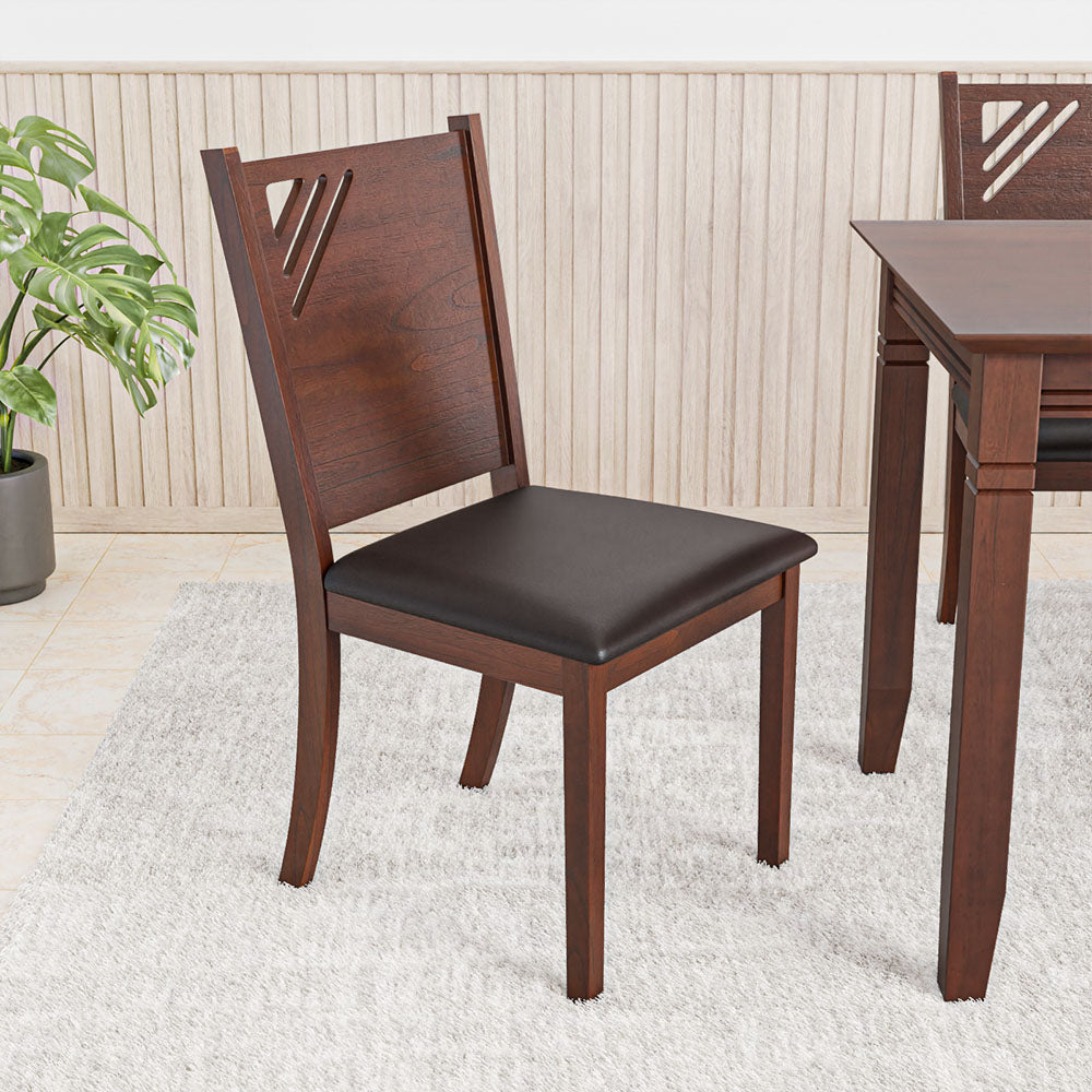 Nilkamal Floret Dining Chair (Walnut)