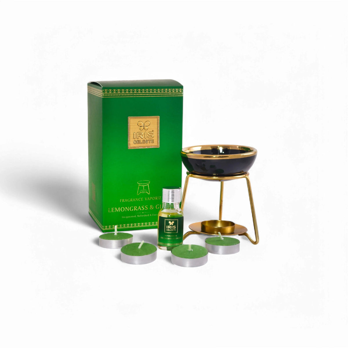 IRIS Celeste Lemongrass & Ginger Fragrance Diffuser Vaporizer Set