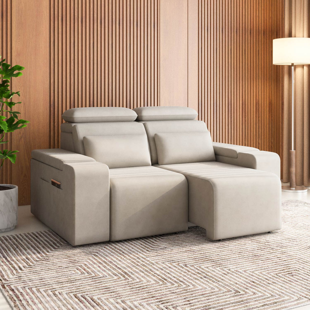 Glide 2 Seater Electric Slider Sofa Kit- Beige