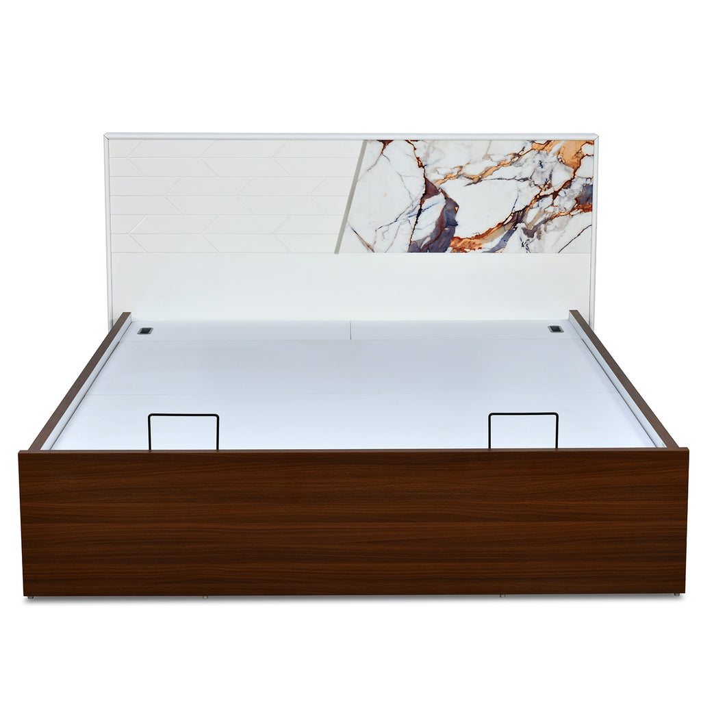 Galaxy Prime Bed with Semi Hydraulic Storage (Walnut)
