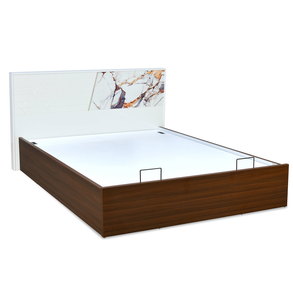 Galaxy Prime Bed with Semi Hydraulic Storage (Walnut)