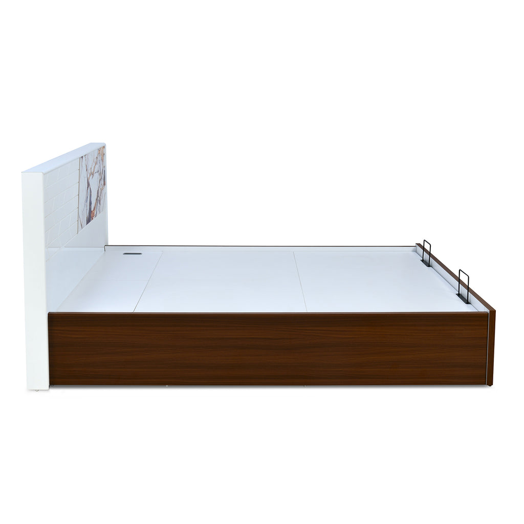 Galaxy Prime Bed with Semi Hydraulic Storage (Walnut)