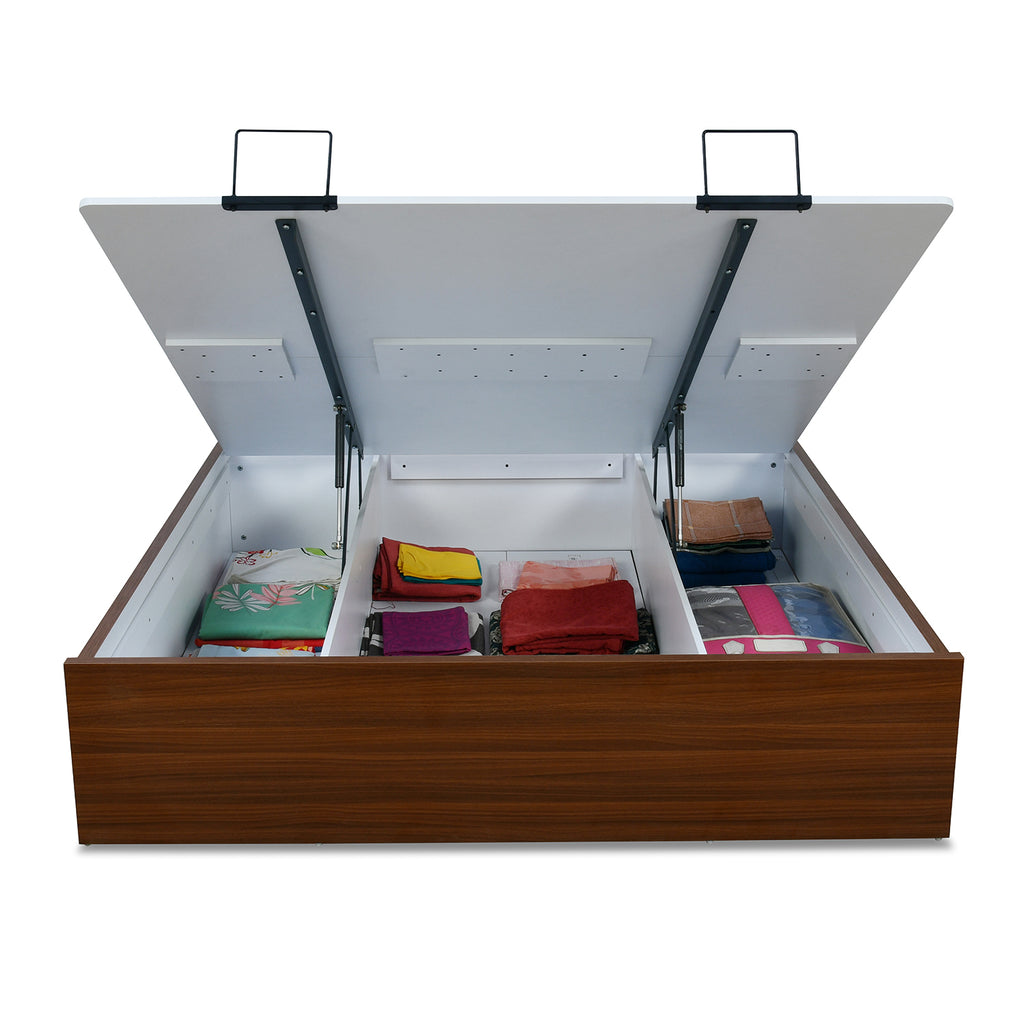 Galaxy Prime Bed with Semi Hydraulic Storage (Walnut)