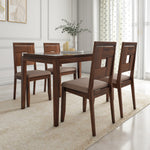 Hampshire 4 Seater Dining Set (Walnut)