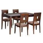 Hampshire 4 Seater Dining Set (Walnut)
