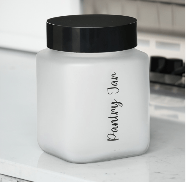 Minimalist Multipurpose 1500 ml Cannister Storage Container (White & Black)