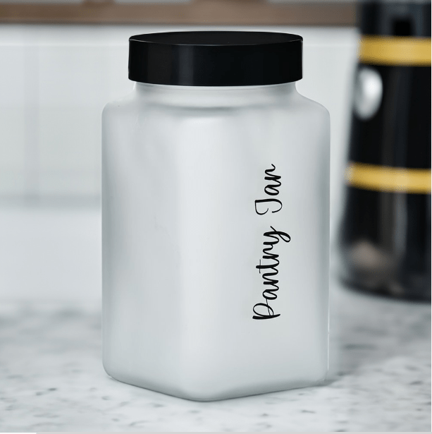 Minimalist Multipurpose 2000 ml Cannister Storage Container (White & Black)