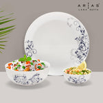 Arias by Lara Dutta Moon Blue Spring Dinner Set - 14 Pieces
