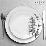 Arias by Lara Dutta Moon Winter Forest Dinner Set - 14 Pieces