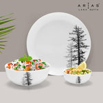 Arias by Lara Dutta Moon Winter Forest Dinner Set - 14 Pieces