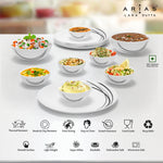 Arias by Lara Dutta Moon Black Fantasy Dinner Set - 14 Pieces