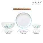 Arias by Lara Dutta Moon Morning Glory Dinner Set - 14 Pieces