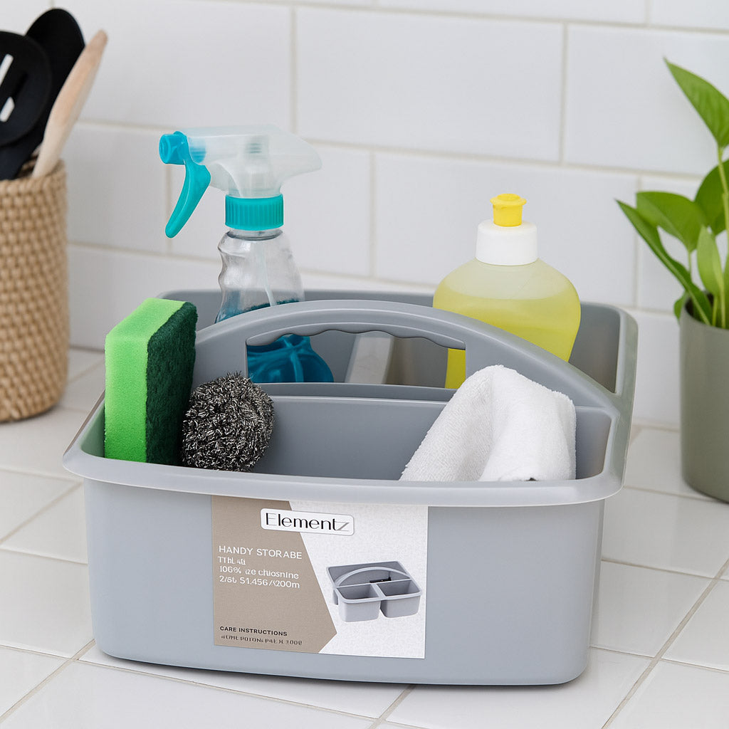 Polypropylene 3.1 L Handy Multipurpose Storage Tray- Grey