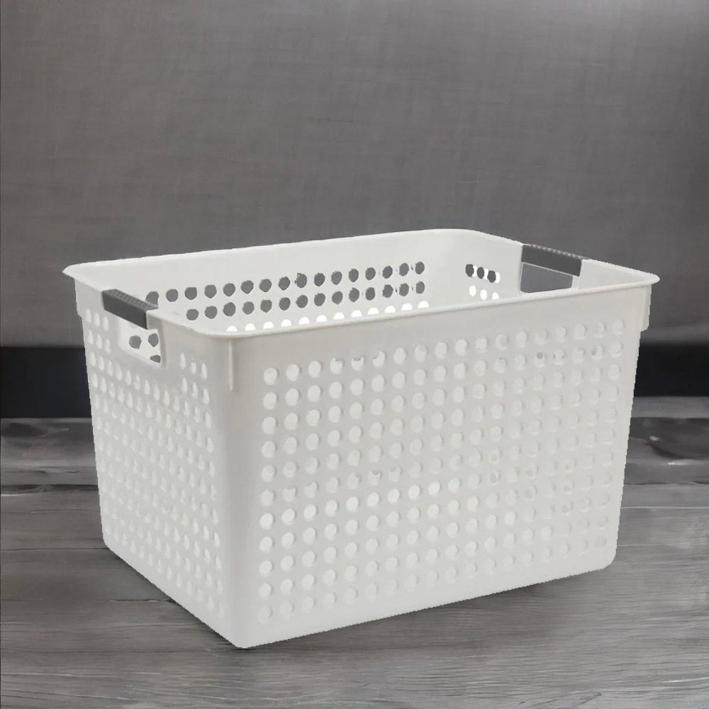 Nilkamal Strong Desk Basket White - 01