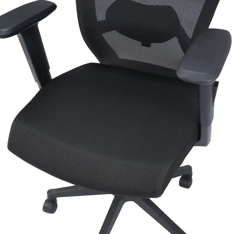 Hexon High Back Mesh Office Chair with Adjustable Arm (Black)