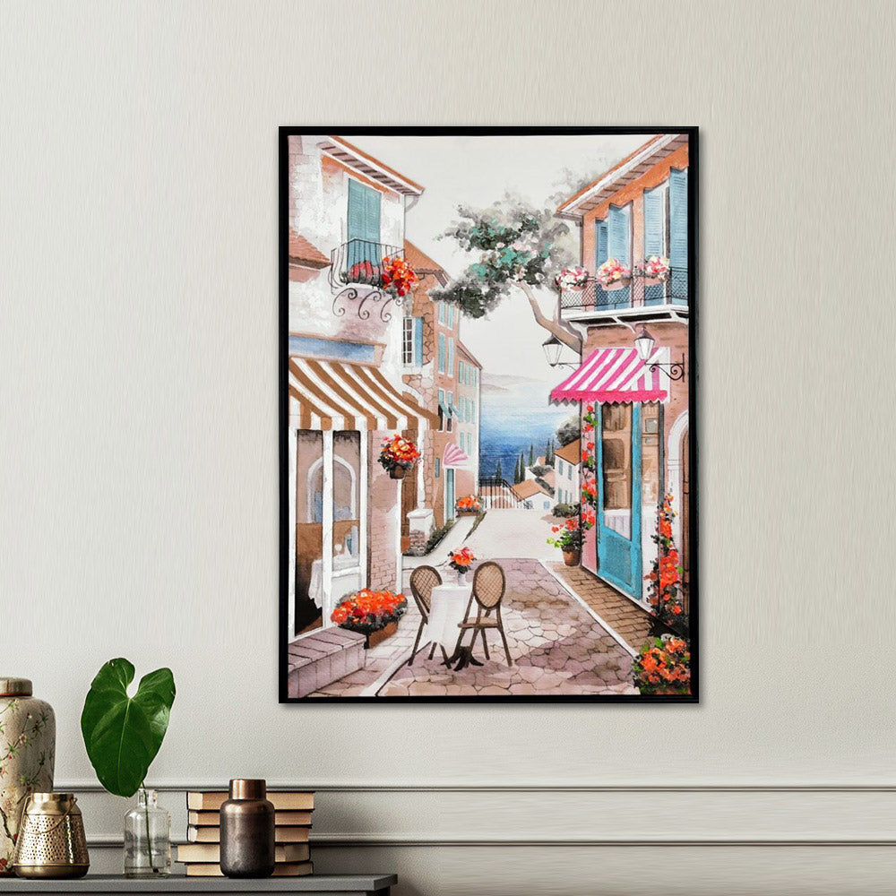 Nilkamal 3D Tuscany Art Canvas Wall Painting (Multicolor)