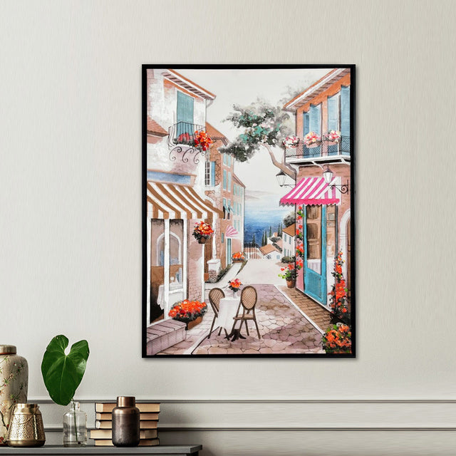 Nilkamal 3D Tuscany Art Canvas Wall Painting (Multicolor)