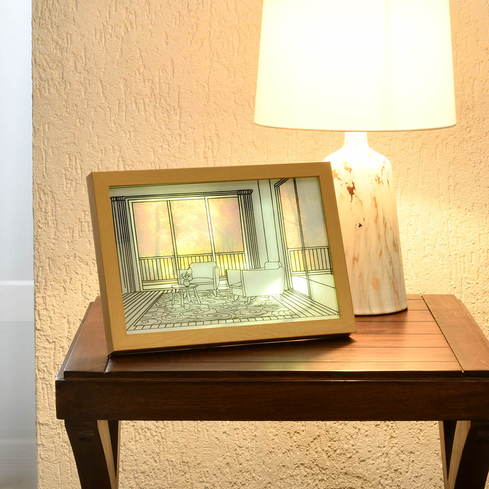 Still Life Arm Chair LED Painting With 3 Lighting Modes