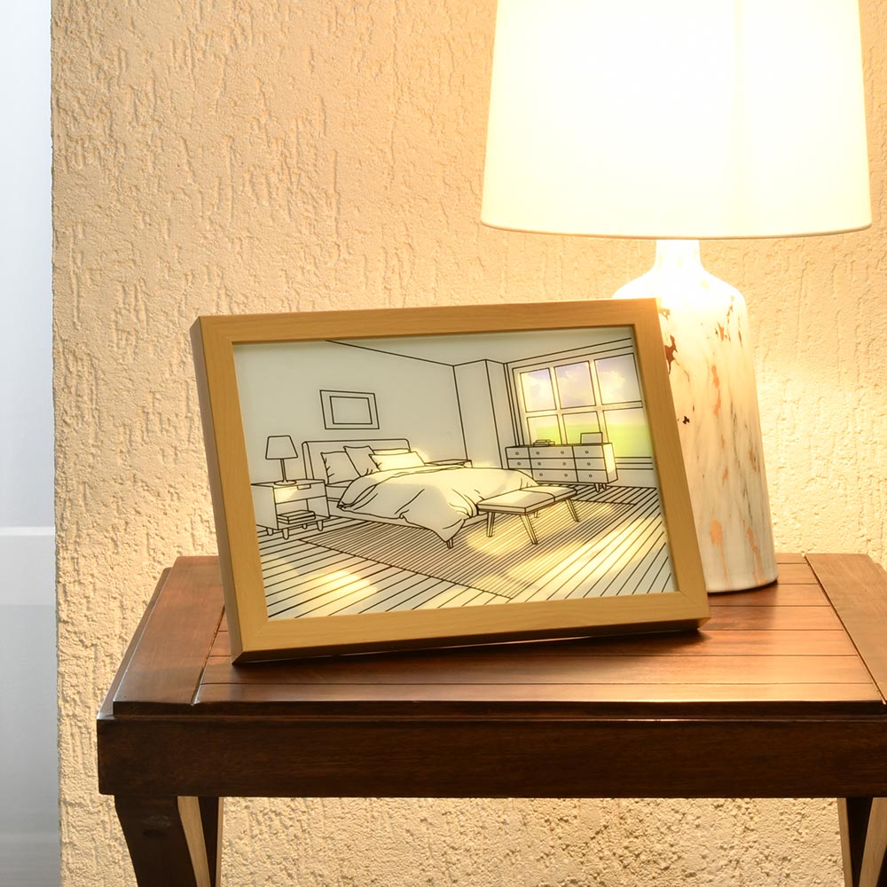 Still Life Bed LED Painting With 3 Lighting Modes