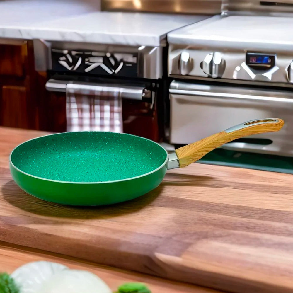 Nilkamal Arias by Lara Dutta Non-Stick 24 cm Fry Pan (Emerald)