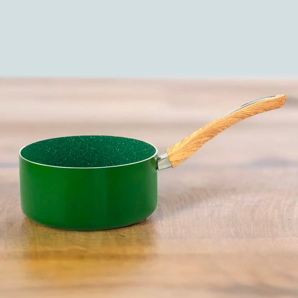 Nilkamal Arias by Lara Dutta Non-Stick 18 cm Sauce Pan (Emerald)