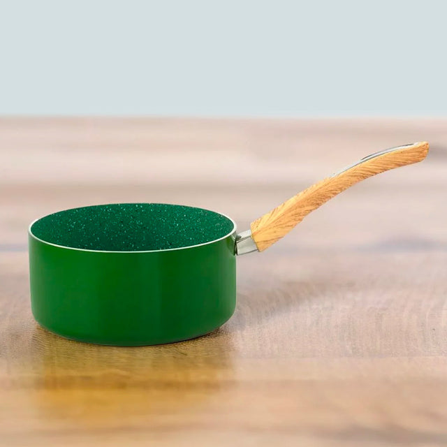 Nilkamal Arias by Lara Dutta Non-Stick 18 cm Sauce Pan (Emerald)